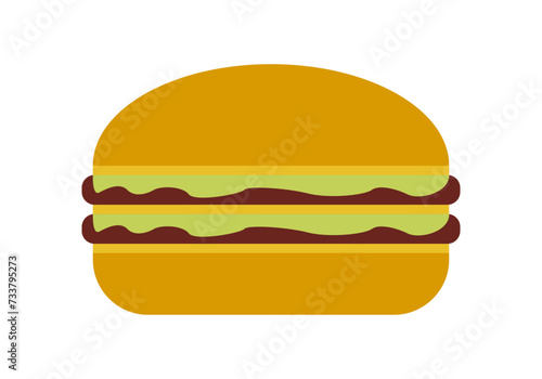 Icono de hamburguesa en fondo blanco.