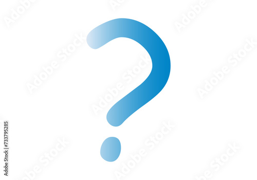 Icono de interrogación de pregunta en fondo blanco.