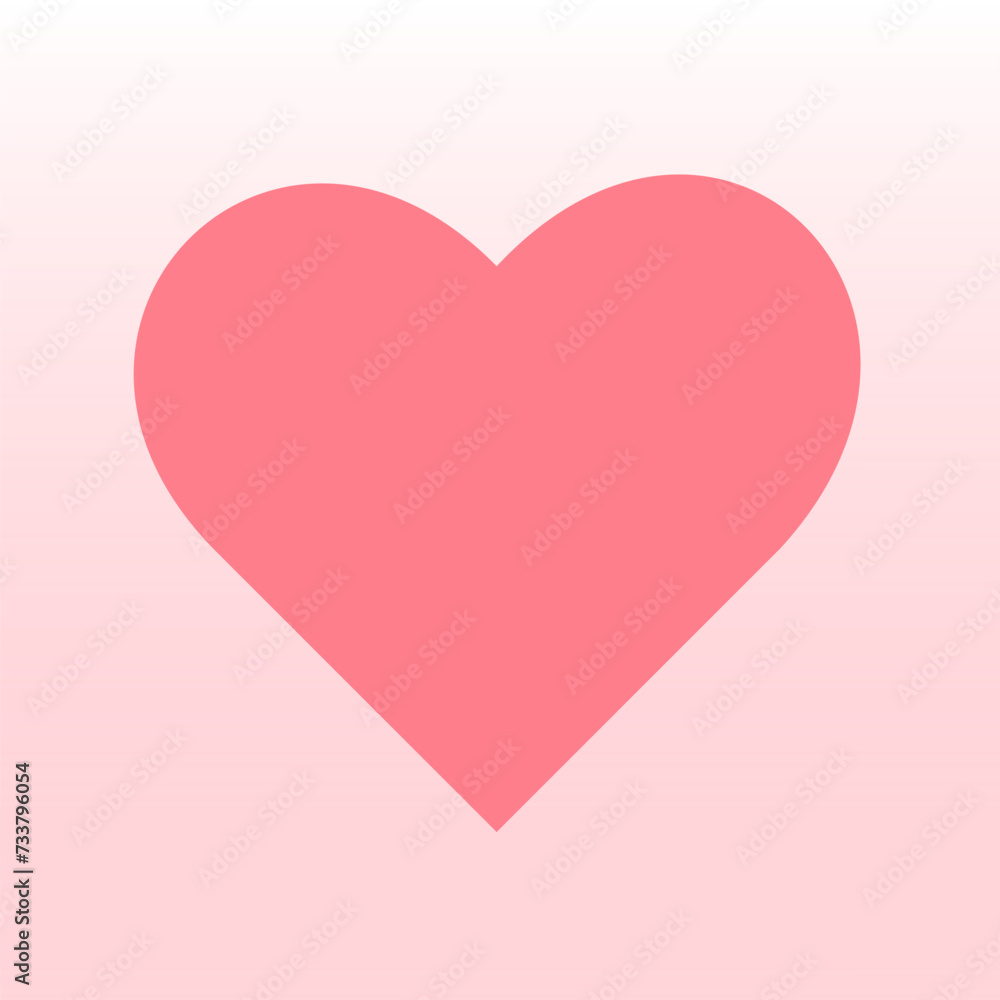 heart illustrations, Love symbol icon set, love symbol vector.