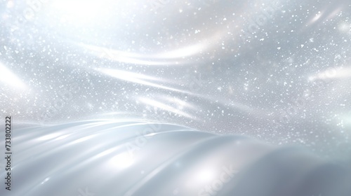 Abstract soft silver and white glitter light texture defocused concept background. photo