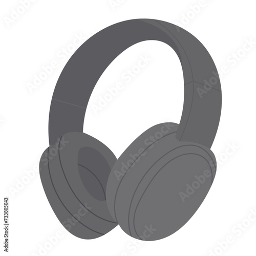 Wallpaper Mural headphones on white background vector Torontodigital.ca