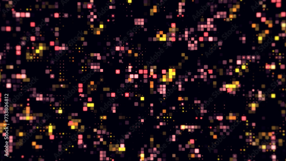 Seamless yellow red halftone motion background. Gradient dot backdrop and halftone dotted comic background, abstract, pixel, Seamless yellow red halftone motion background. Gradient dot backdrop and halftone dotted comic background, abstract, pixel,