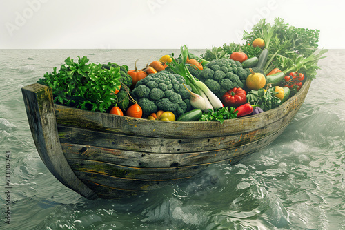 floating market boat