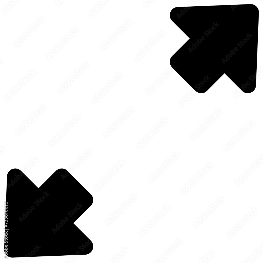 diagonal stretch arrow vector glyph icon diagonal stretch arrow vector glyph icon