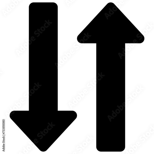 passing arrow vector glyph icon