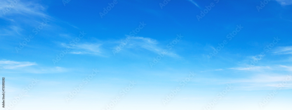 blue sky with white cloud background - obrazy, fototapety, plakaty 