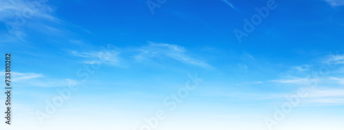 blue sky with white cloud background photo