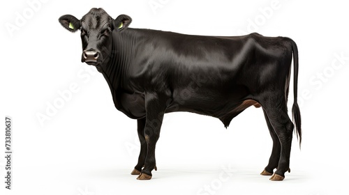 cattle black beef cow photo