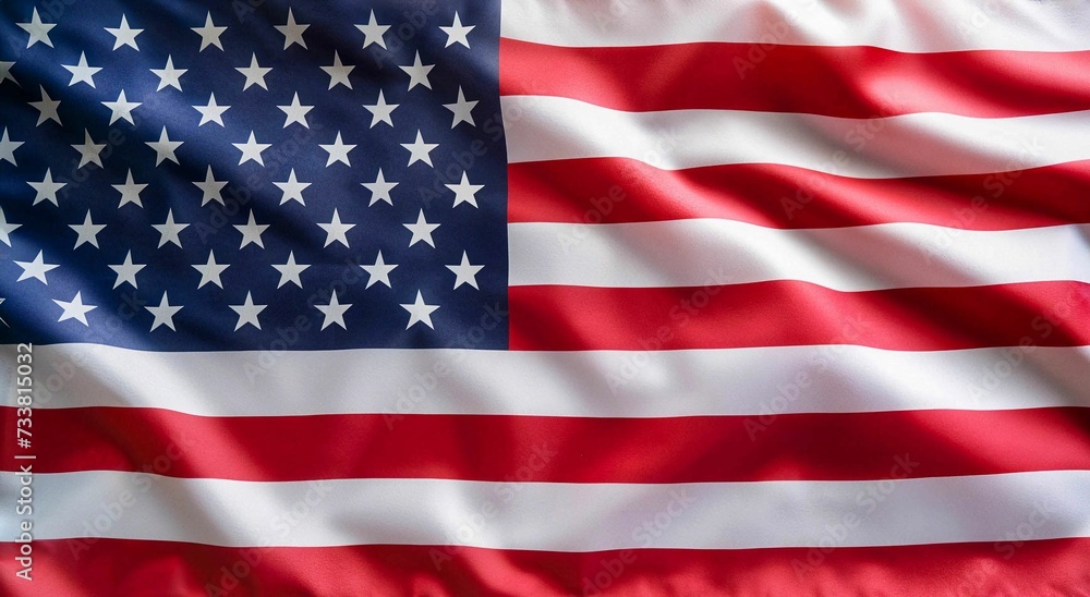 Obraz premium AI generated illustration of the flag of the USA