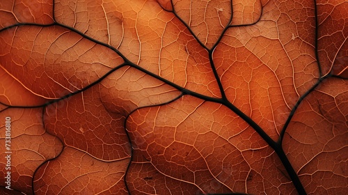 AI generated illustration of vibrant leaves