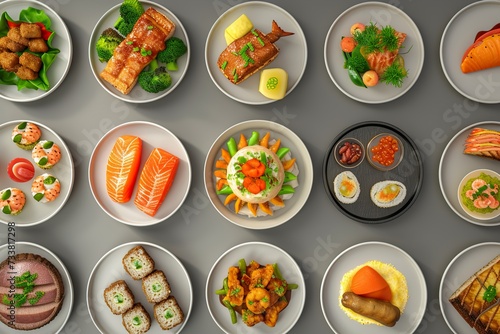 set of sushi