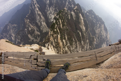 Foto Hua Shan mountains in China