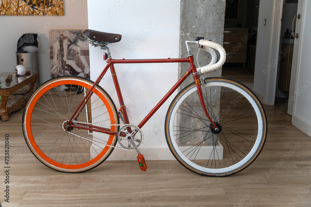 Original and classic bicycle. Vintage and modern.