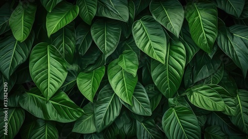 Sleek Leafy Green Background