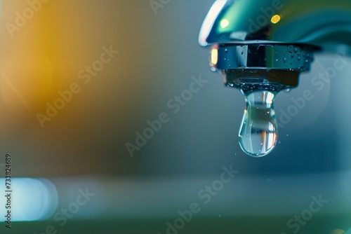 water dripping from faucet