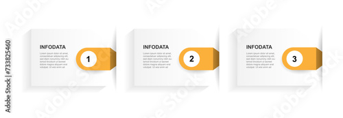 Business template infographic vector element