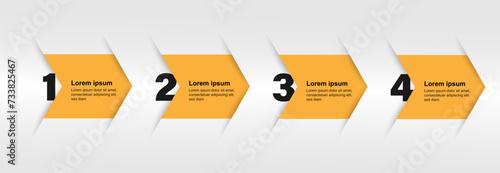 Infographic template vector element