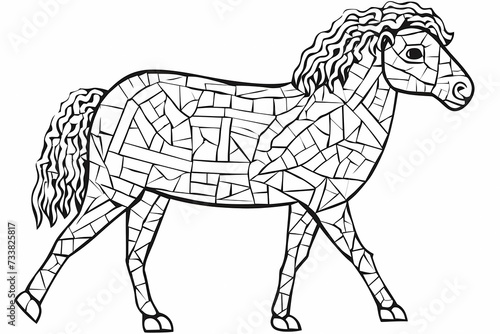 printable picture  coloring book with animals 