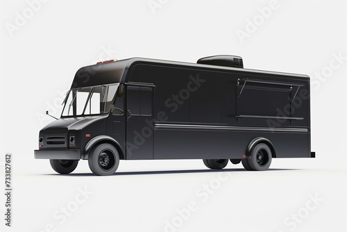black delivery van