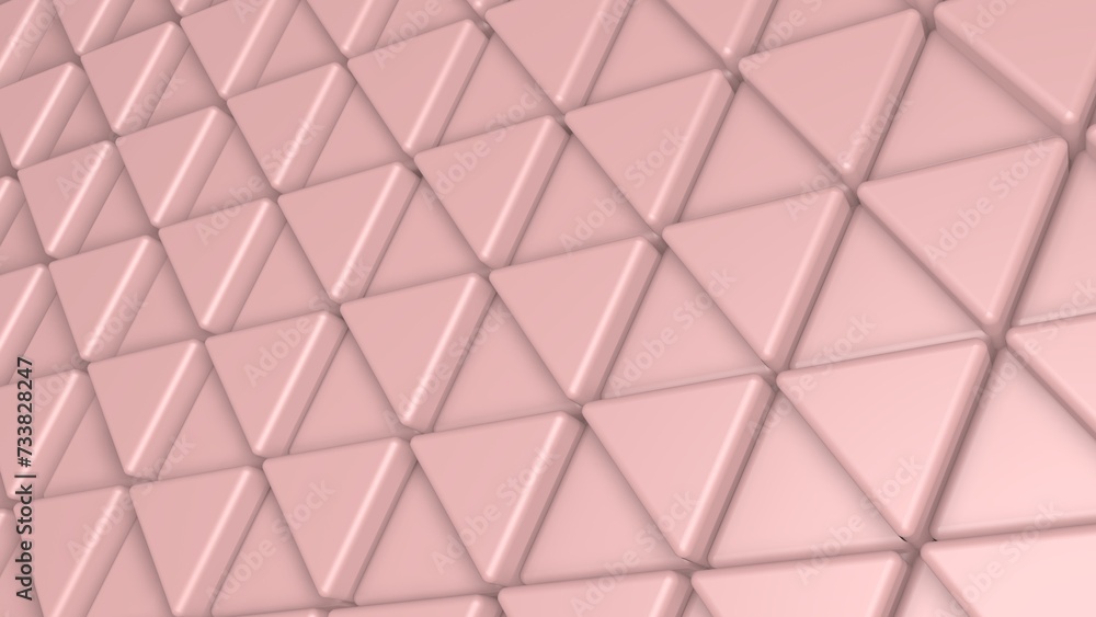 Pink 3d background with triangular tiles Pink 3d background with triangular tiles