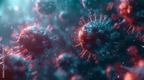 a close up of a virus © progressman