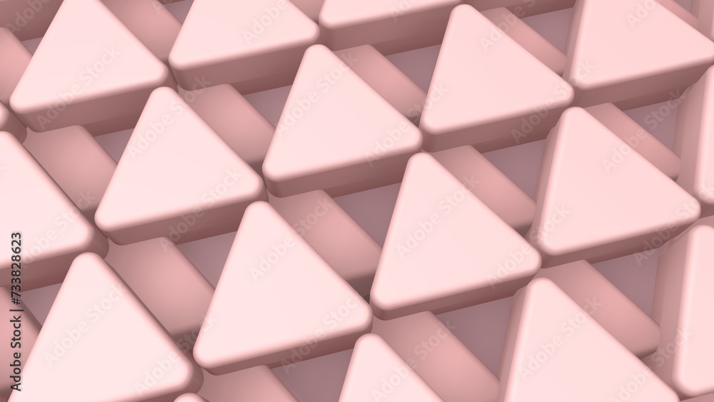 Pink 3d background with triangular tiles Pink 3d background with triangular tiles
