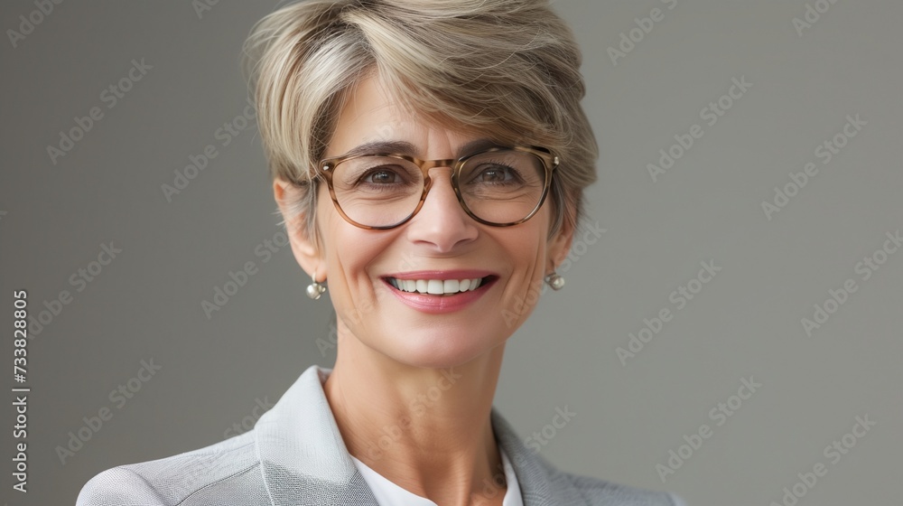 Portrait of a smiling woman Portrait of a smiling woman