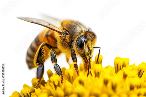 Buzzing Bloom on Transparent Background, PNG, Generative Ai