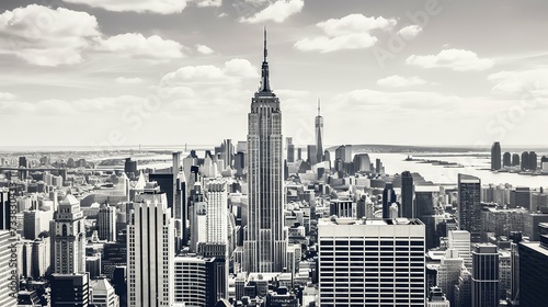 iconic empire state building new york