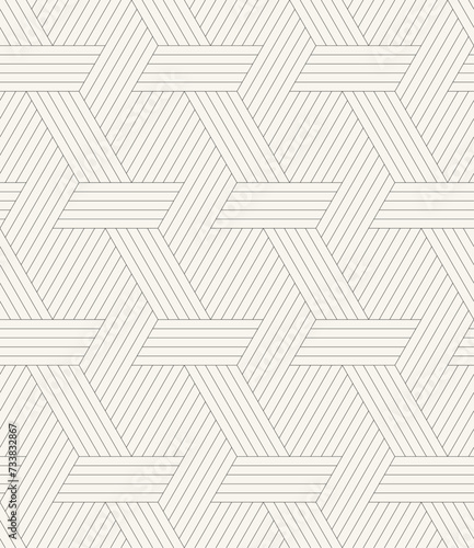 Vector seamless pattern. Modern stylish texture. Repeating geometric tiles. Linear simple striped grid.