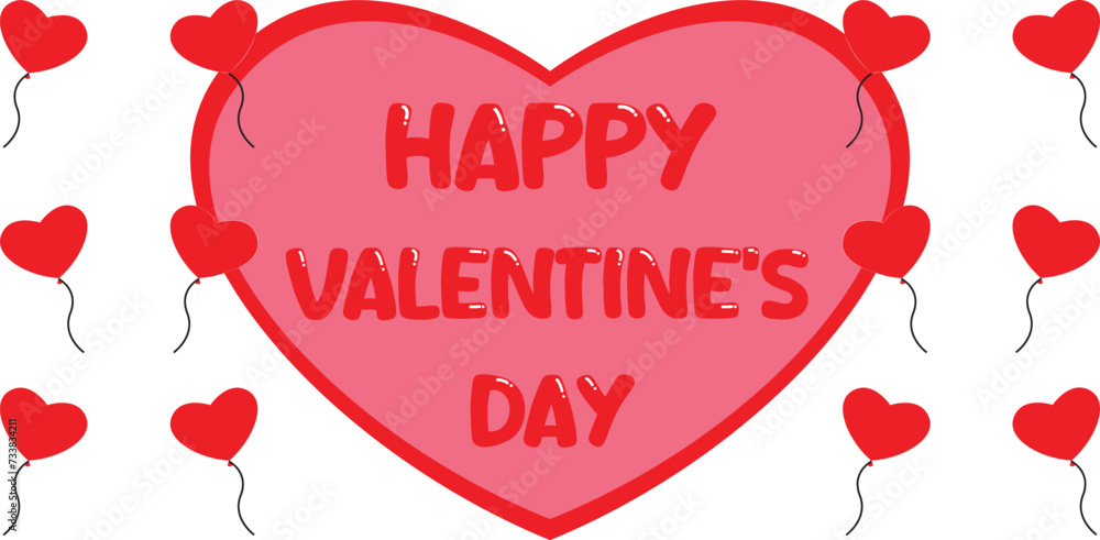 happy valentine's day vector illustration happy valentine's day vector illustration