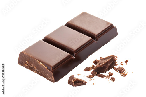 Chocolate Bar on Transparent Background, PNG, Generative Ai