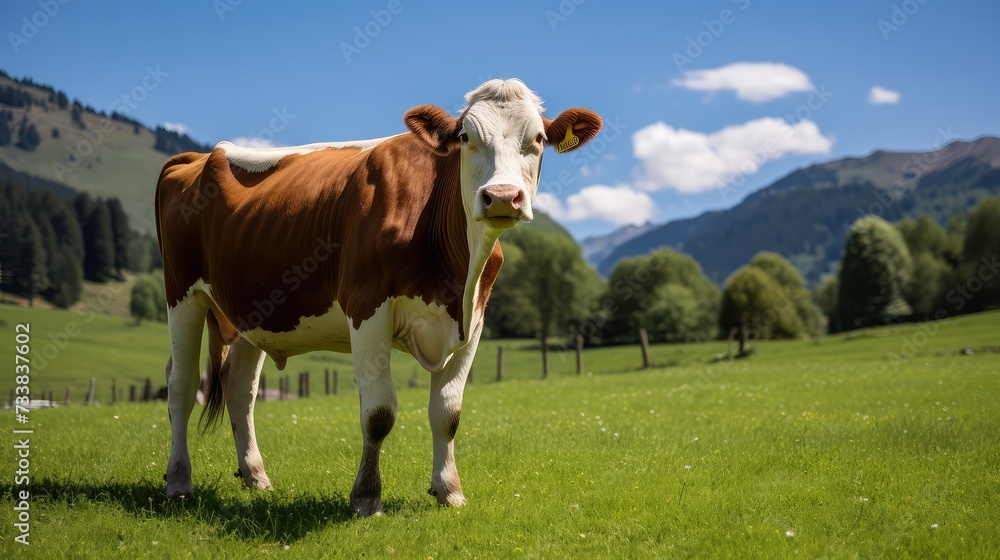 livestock grazing cow