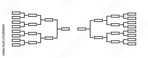 Team tournament brackets. Vector EPS 10