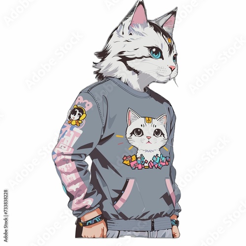 Cozy Couture  Kawaii Kitty in Jacket