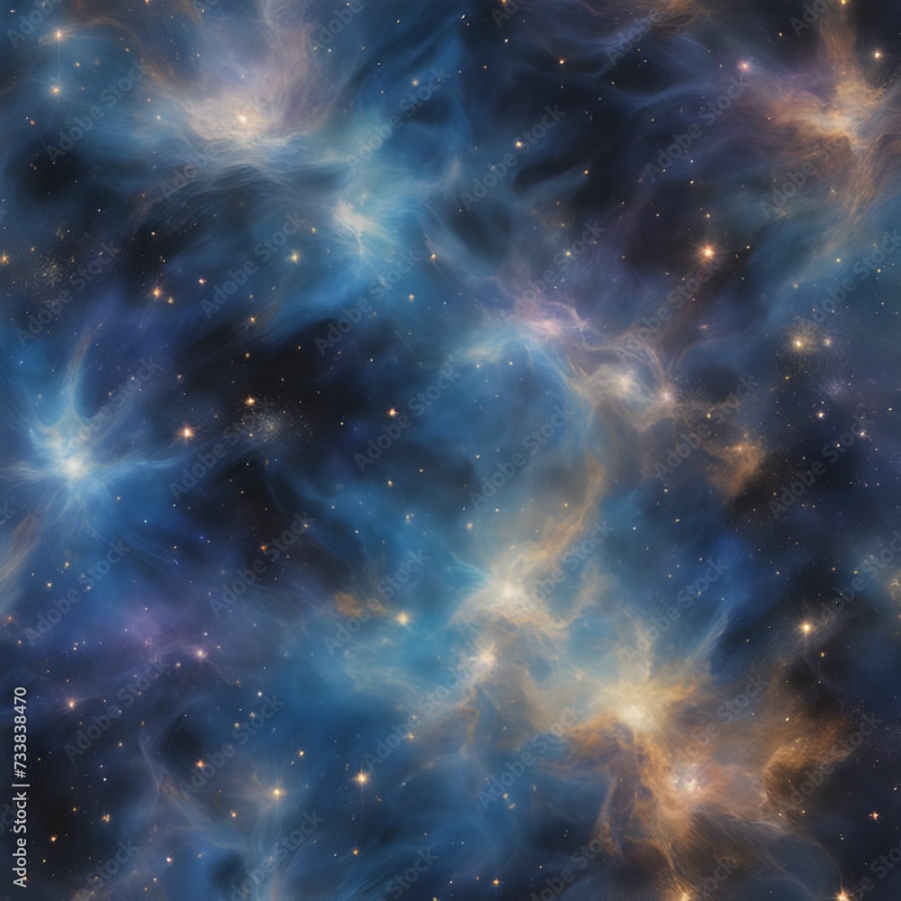 AI generated illustration of a stunning night sky with a cluster of stars AI generated illustration of a stunning night sky with a cluster of stars