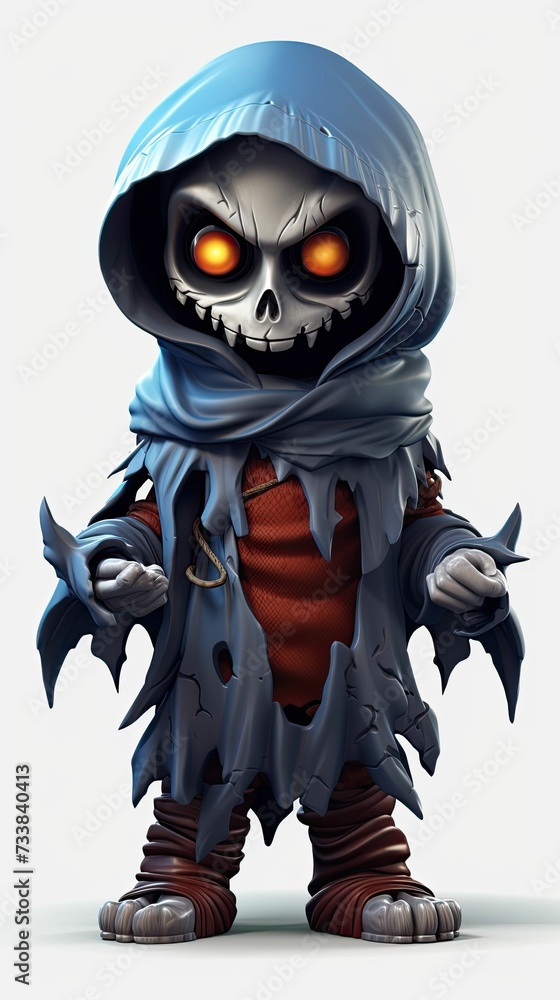AI generated illustration of a skeletal figure wearing a sweatshirt with a white background AI generated illustration of a skeletal figure wearing a sweatshirt with a white background