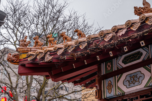 Chinese temple in Chinatown photo