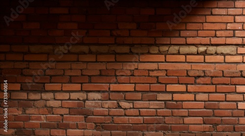 AI generated illustration of brick wall texture
