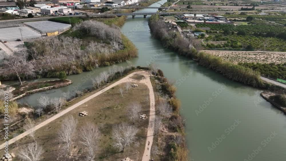 Rio Jucar en su paso por Cullera Rio Jucar en su paso por Cullera