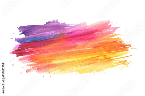 warm and vibrant watercolor brush strokes, evoking the colors of a beautiful sunset sky.