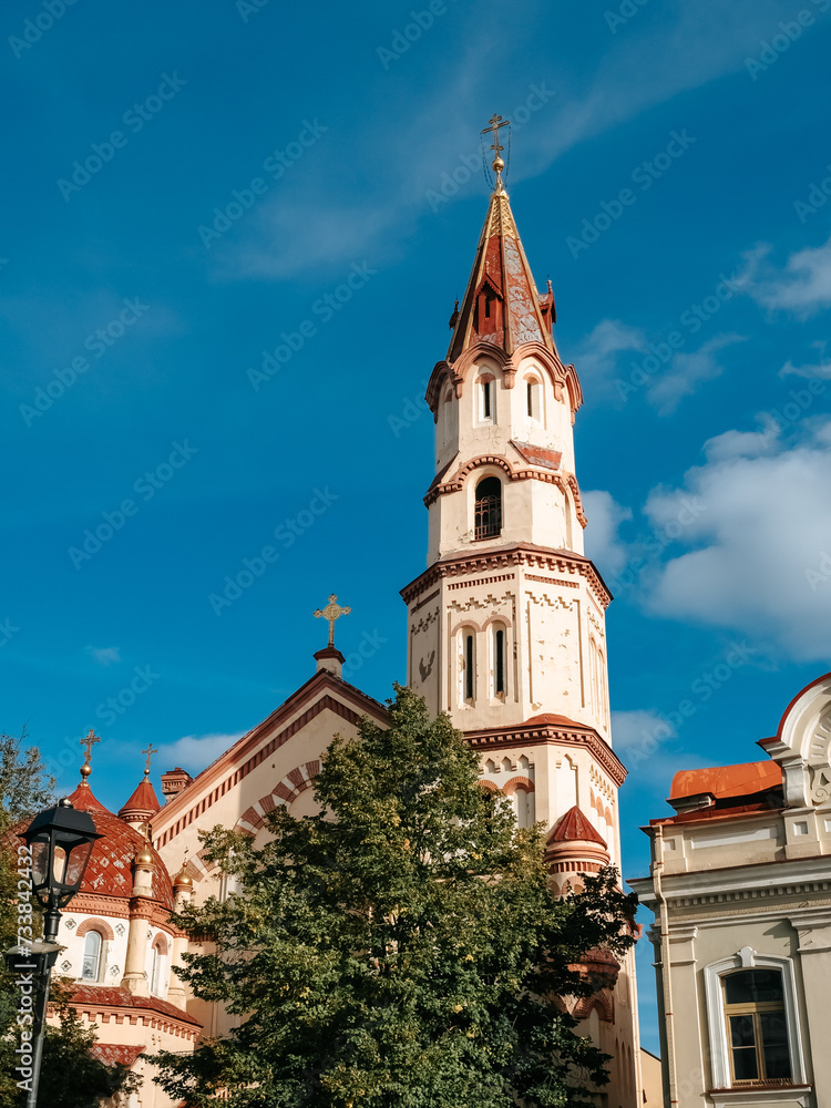 Obraz premium Church of St. Nicholas in the center of Vilnius