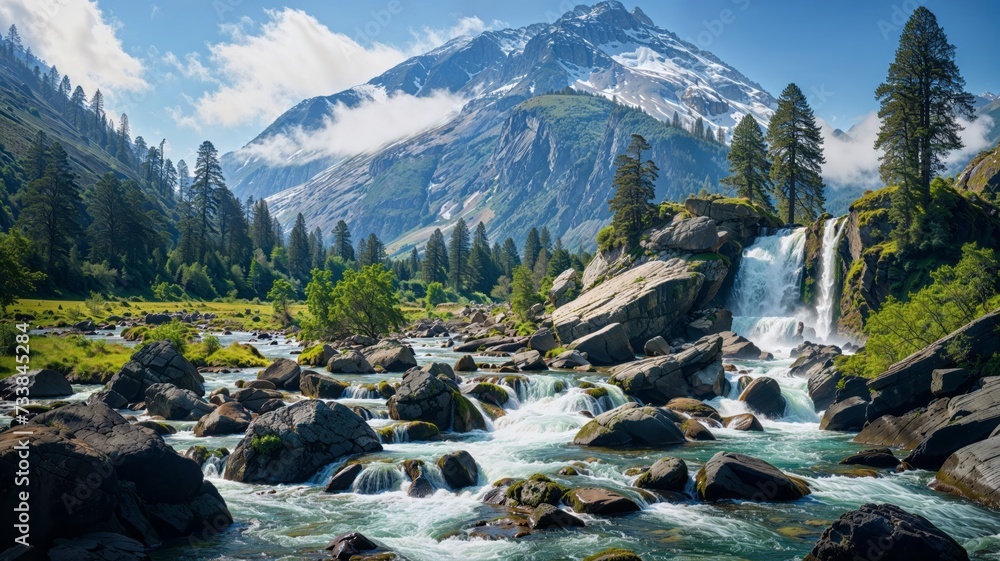 Mountainous Waterfalls. Mountainous Waterfalls.