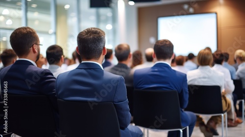 Wallpaper Mural 
Corporate meeting of IT industry employees who talk about new projects and the direction of company development Torontodigital.ca