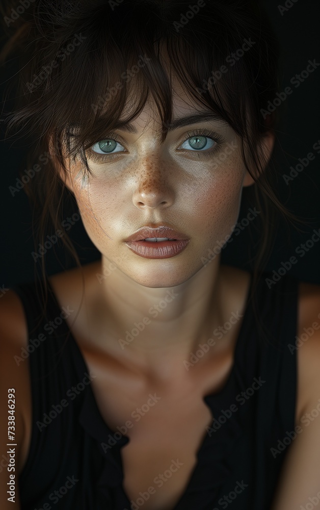 Portrait of a young Caucasian female Portrait of a young Caucasian female
