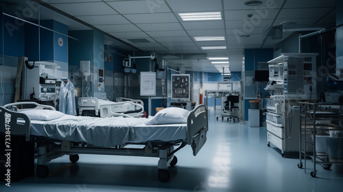 Empty hospitals emphasize the importance of people's role in healthcare photo