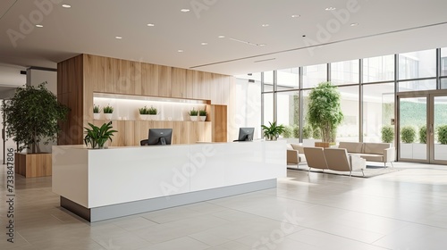 lobby commercial building interior In photo