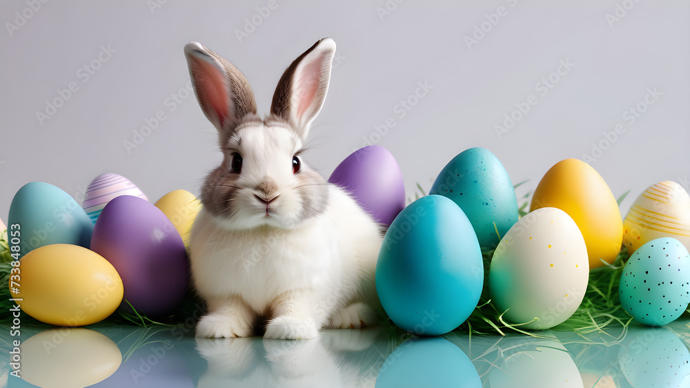 easter bunny and easter eggs
Easter background
Easter card
AI generated easter bunny and easter eggs
Easter background
Easter card
AI generated