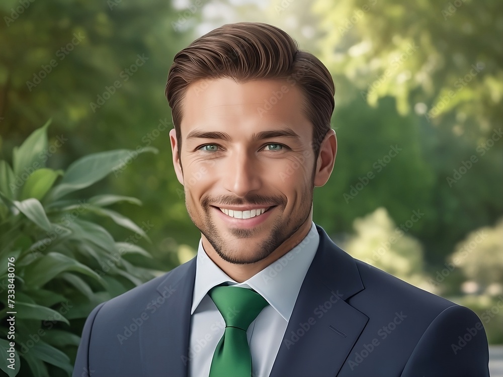 portrait of a businessman with beautiful smile portrait of a businessman with beautiful smile