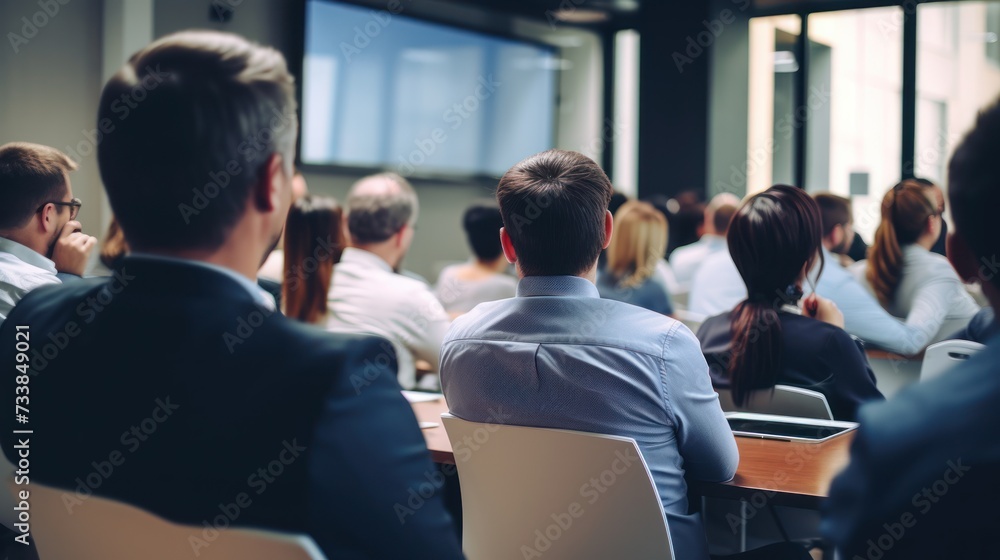 Corporate meeting of IT industry employees who talk about new projects and the direction of company development
Corporate meeting of IT industry employees who talk about new projects and the direction of company development